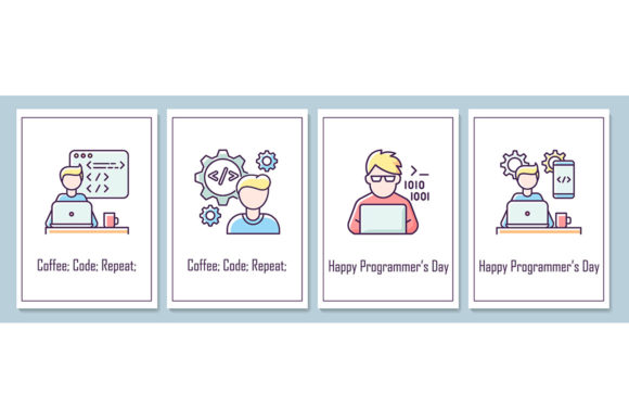 Celebrating International Programmers Day with Creative Greeting Cards and Icon Sets