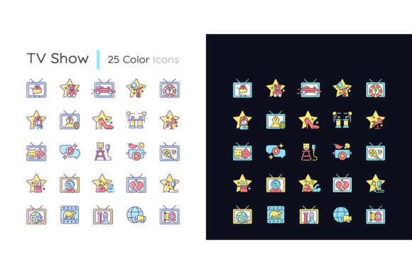 Evaluating TV Show Light and Dark Theme RGB Color Assets