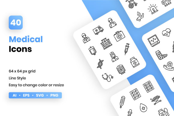 Exploring the Versatility of Medical Line Icon Set for Diverse Projects