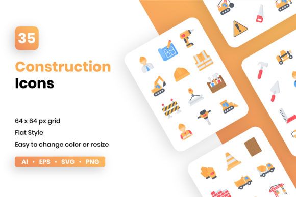 Exploring the Versatility of the Construction Flat Icon Set