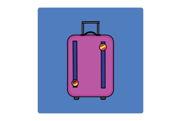 Flat Icon - Suitcase: Versatile and Stylish Design Asset
