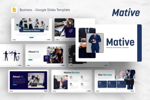 Google Slides Template - Mative: A Practical Design System for Modern Presentations